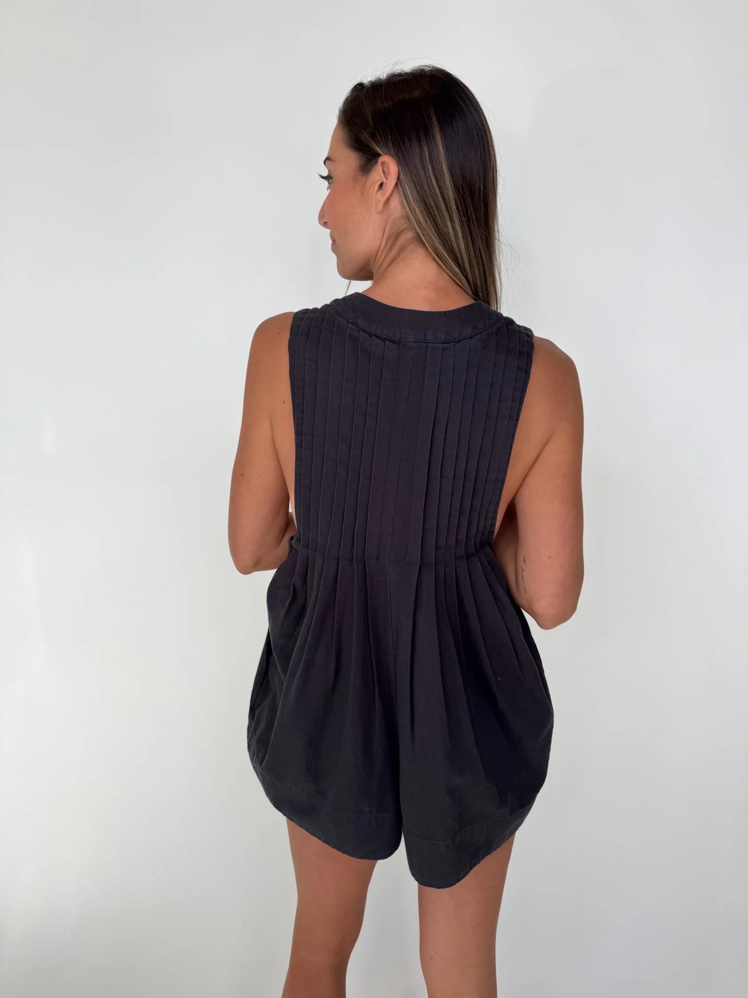 Free  | People | Webster |  Romper | Black | Vagabond | Apparel | Boutique