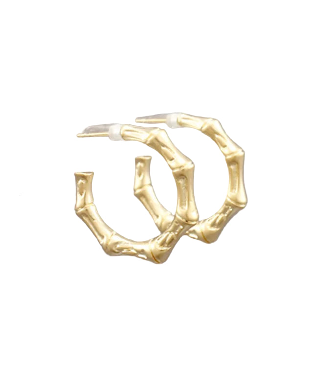 GSA | Bamboo Metal Hoops | Vagabond | Apparel | Boutique