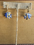 GSA | Ceramic Fish Charm Huggie Hoops | Vagabond | Apparel | Boutique