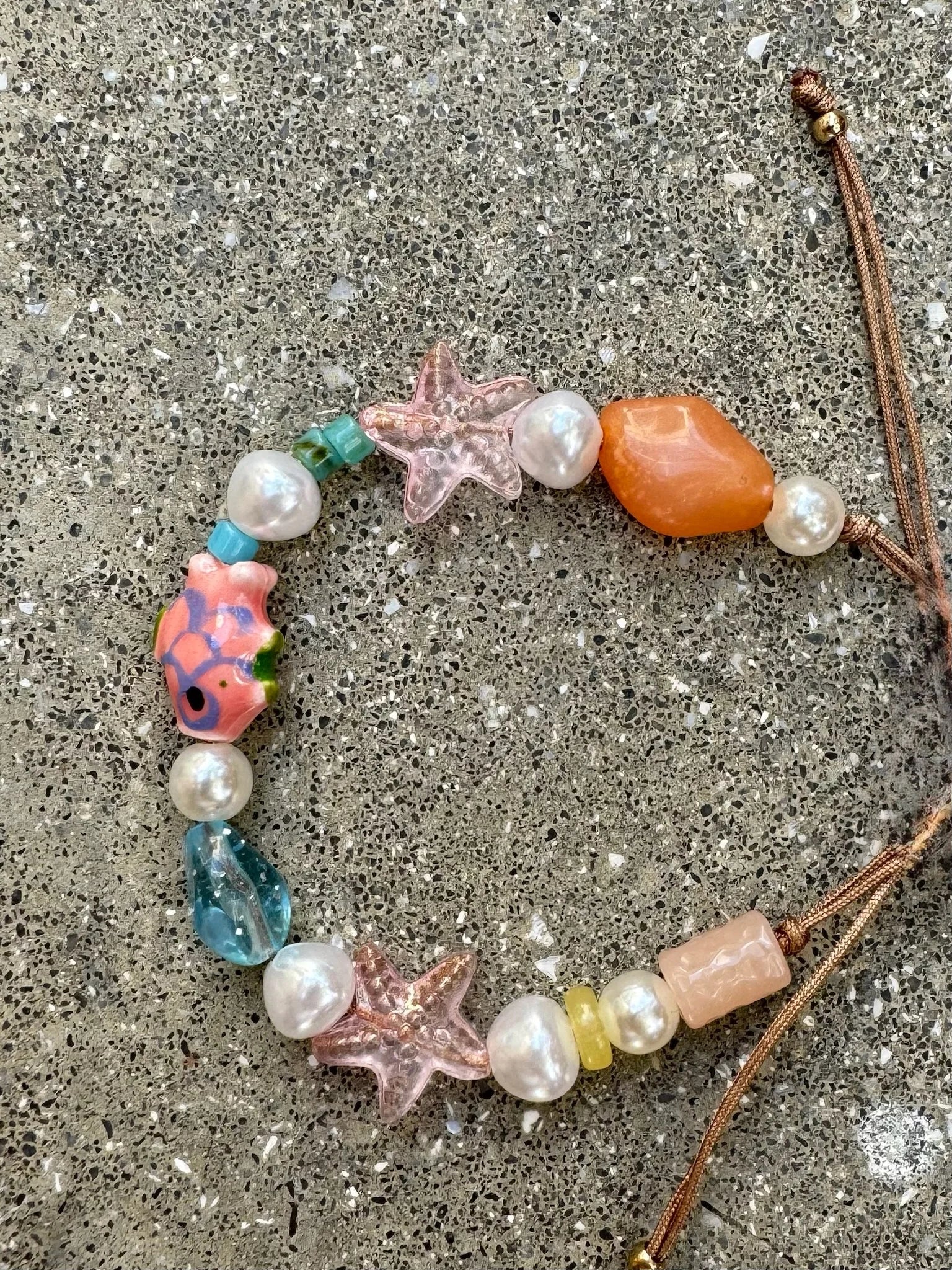 GSA |  Fish & Multi Charms Bead Bracelet | Vagabond | Apparel | Boutique