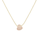 GSA |  Kid Stone Heart Pendant Necklace | Pink | Vagabond | Apparel | Boutique