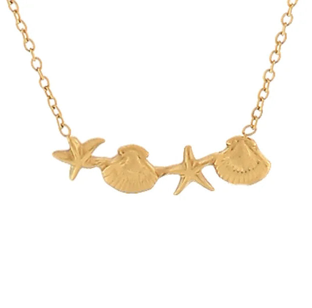 GSA | Mini Shell & Starfish Necklace | Vagabond | Apparel | Boutique