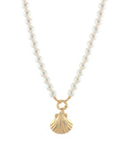 GSA | Pearl Bead Shell Pendant Necklace | Vagabond | Apparel | Boutique