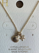 GSA | Shell & Pendant Starfish Necklace | Vagabond | Apparel | Boutique
