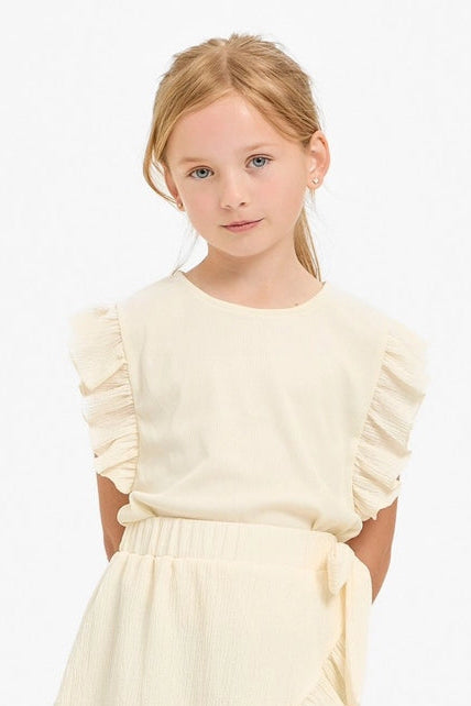 Good | Girl | Ruffle | Rib | Knit | Top | Vagabond | Apparel | Boutique