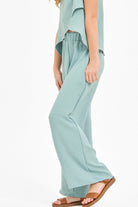 Good | Girl | Wide | Leg | Pants | Sage | Vagabond | Apparel | Boutique