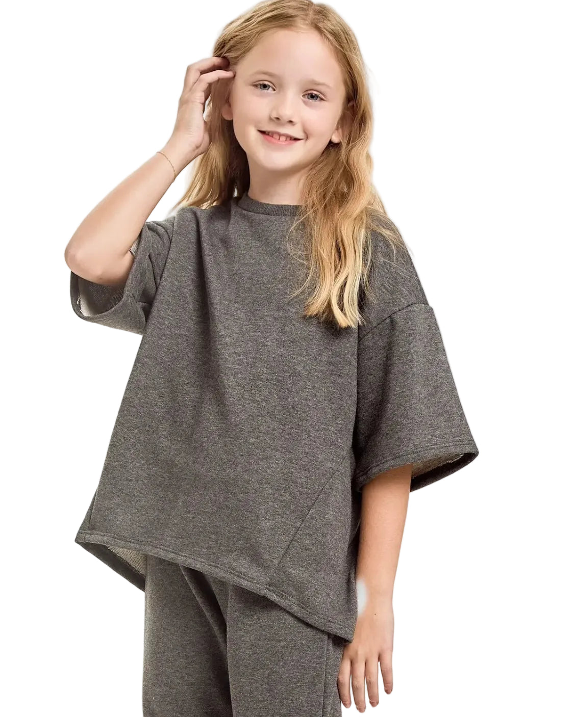 Good Girl | Cotton French Terry Top and Pants Set | Close | Vagabond | Apparel | Boutique