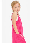 Good Girl | Romper Dress | Hot Pink | Side | Vagabond | Apparel | Boutique