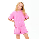 Good Girl | Mineral Wash Top & Shorts Set | Pink | Vagabond | Apparel | Boutique