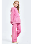 Good Girl | Mineral Wash Wide Leg Sweatpants | Side | Vagabond | Apparel | Boutique