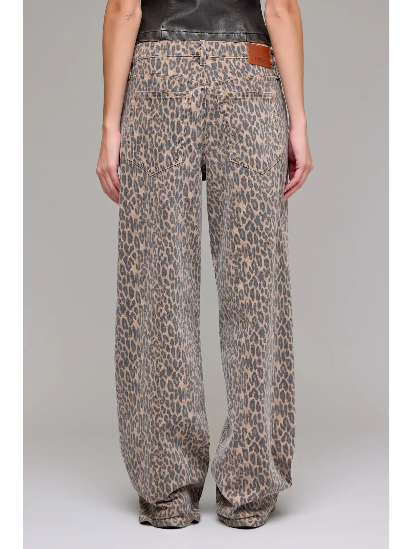 Hidden Jeans | Low Slung Baggy Jeans | Cheetah | Back | Vagabond | Apparel | Boutique