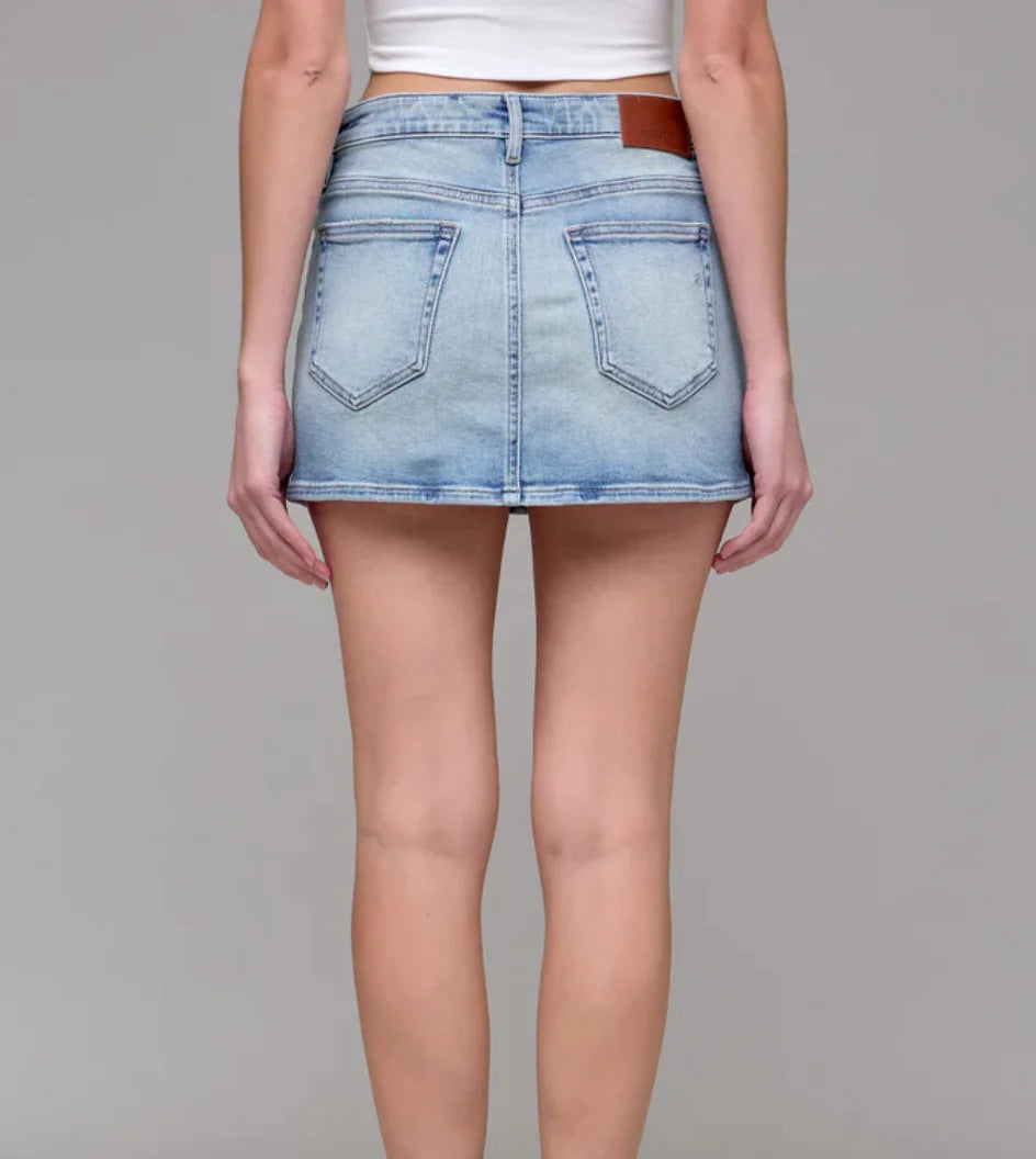 Hidden Jeans | Peyton Micro Mini Skirt | Back | Vagabond | Apparel | Boutique