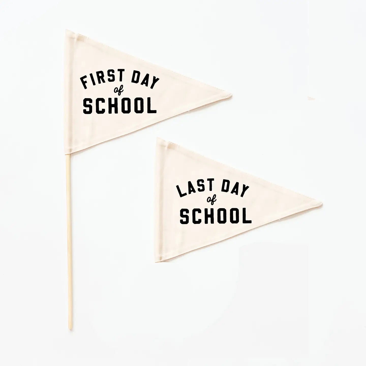 Hunny Print | First & Last Day School Flag Set | Black |  Vagabond | Apparel | Boutique