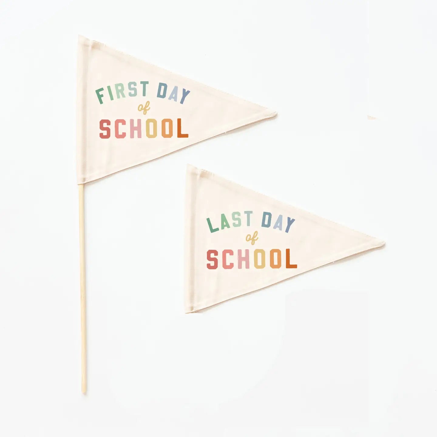 Hunny Print | First & Last Day School Flag Set | Rainbow |  Vagabond | Apparel | Boutique