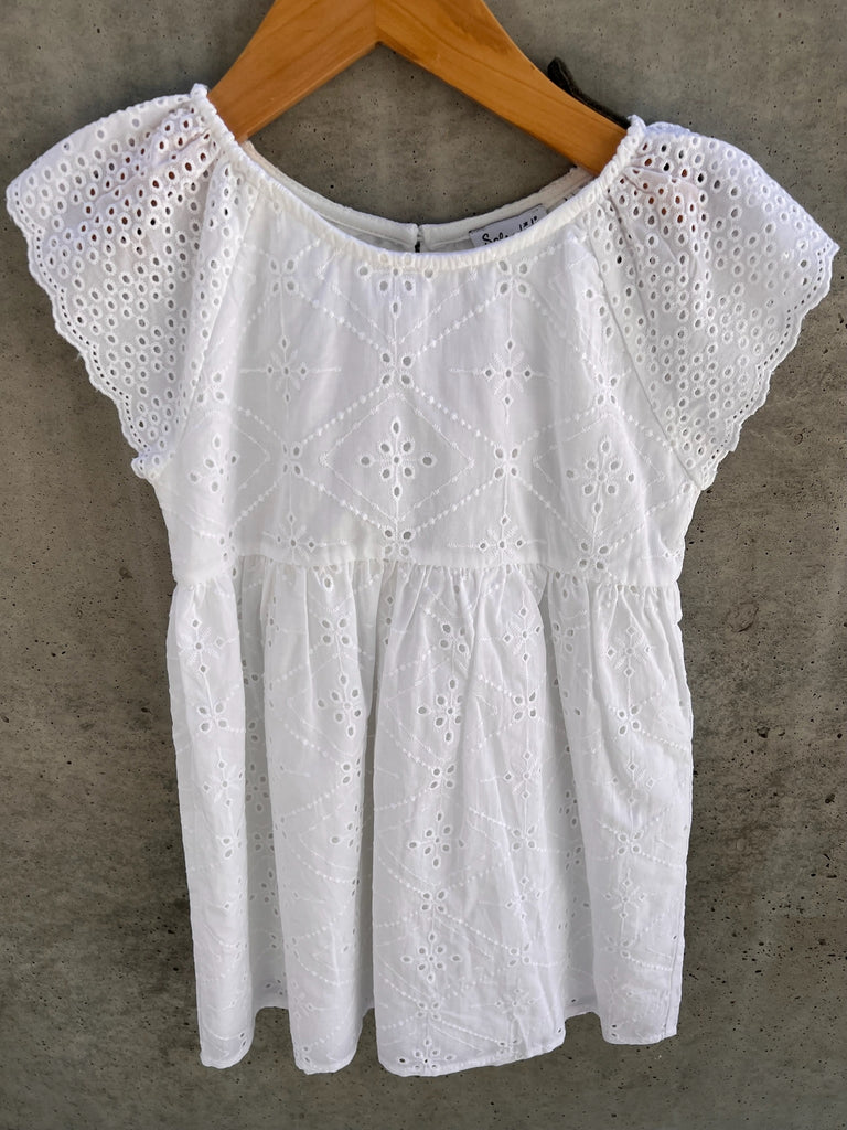 Splendid Kid Sunny Days Eyelet Dress Toddler White