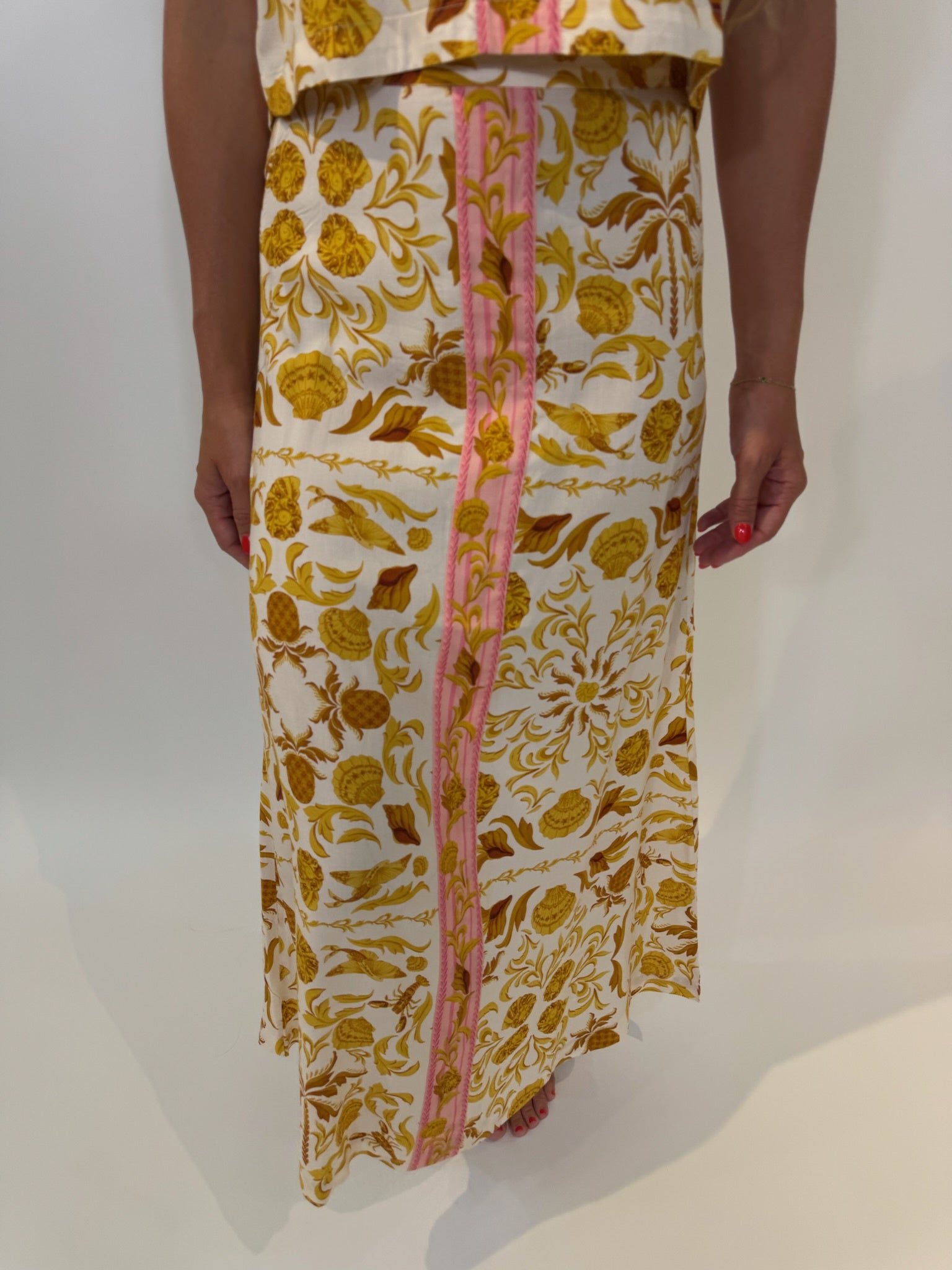 Briton Court Tiffany Skirt Orange