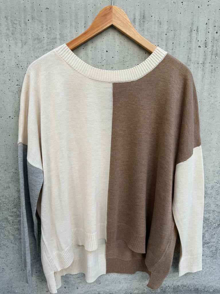 KLD Boxy Colorblock Sweater