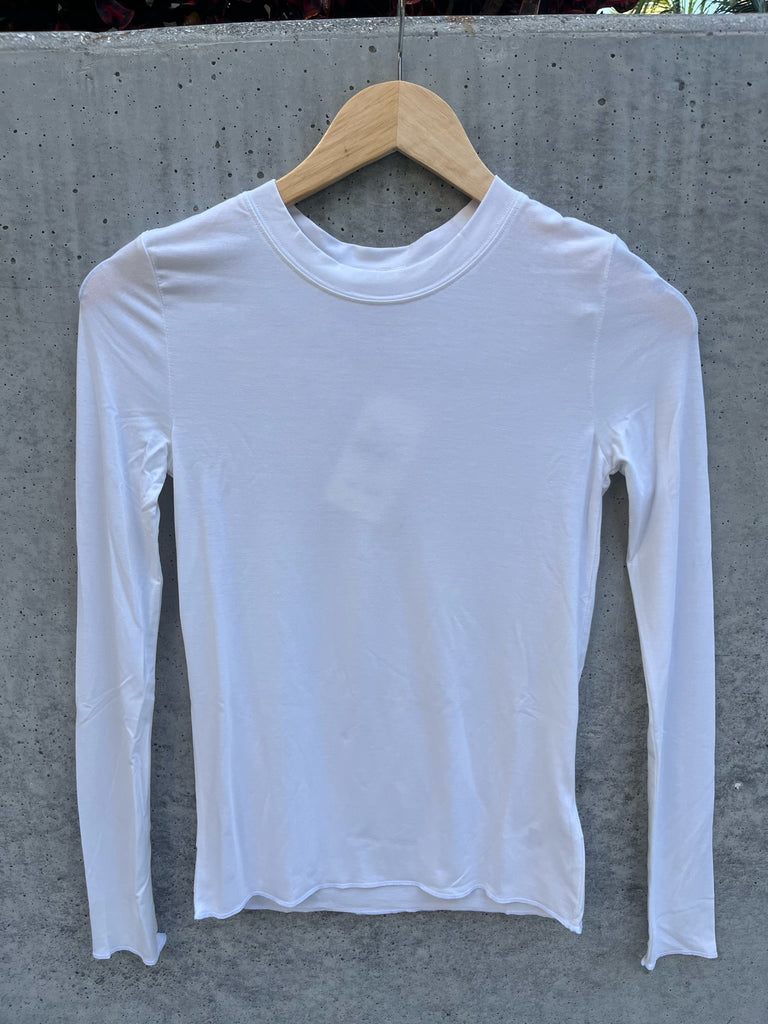 Splendid Bamboo LS Tee White