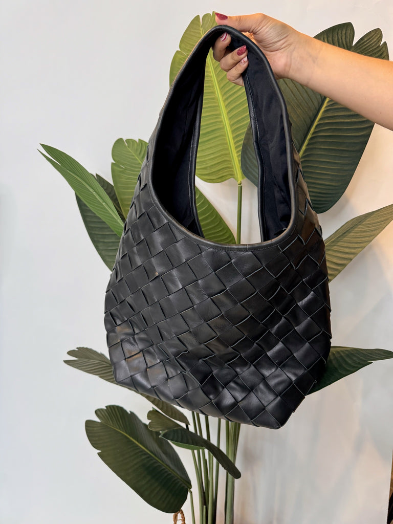 Sole Woven Leather Bag