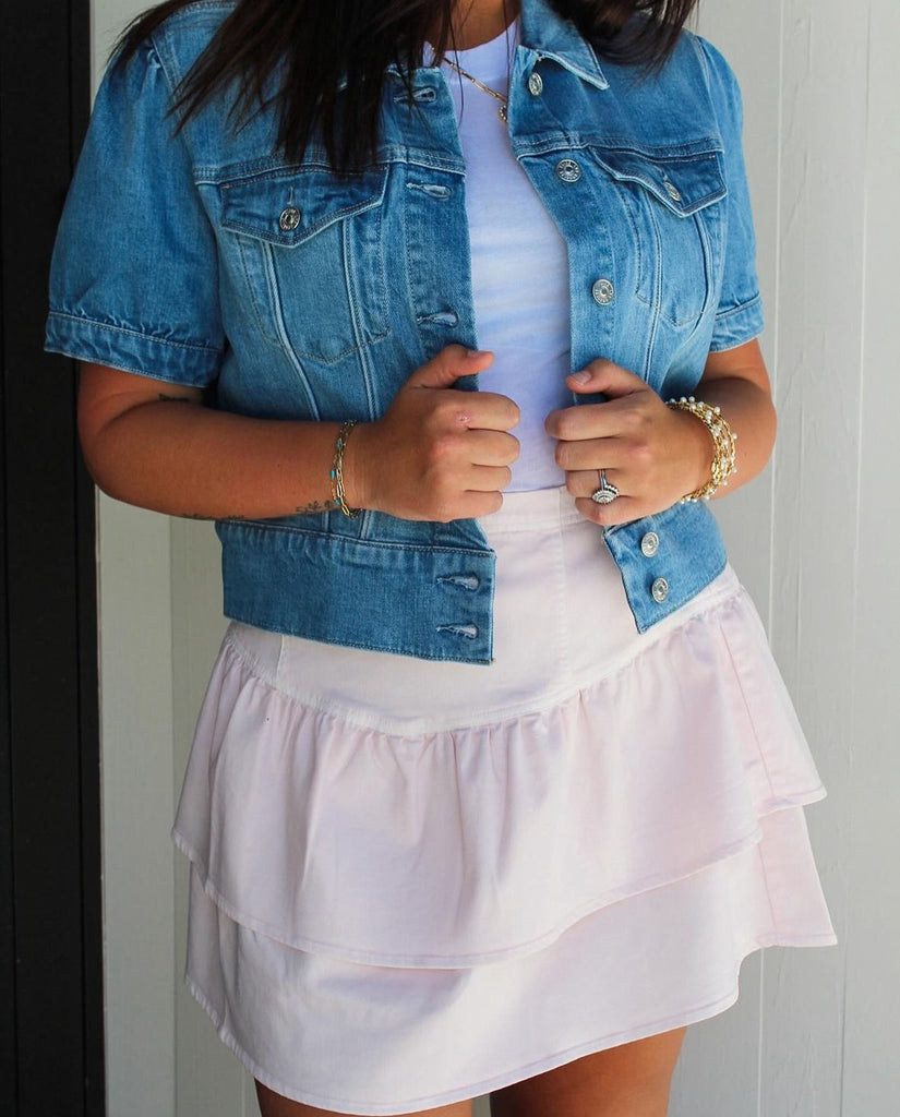 Chaser Kid Britton Sweater Short Stripe