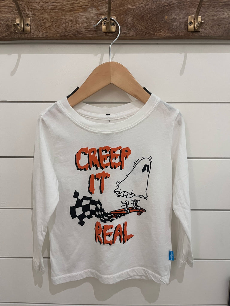 Feather 4 Arrow Creep It Real LS Tee White