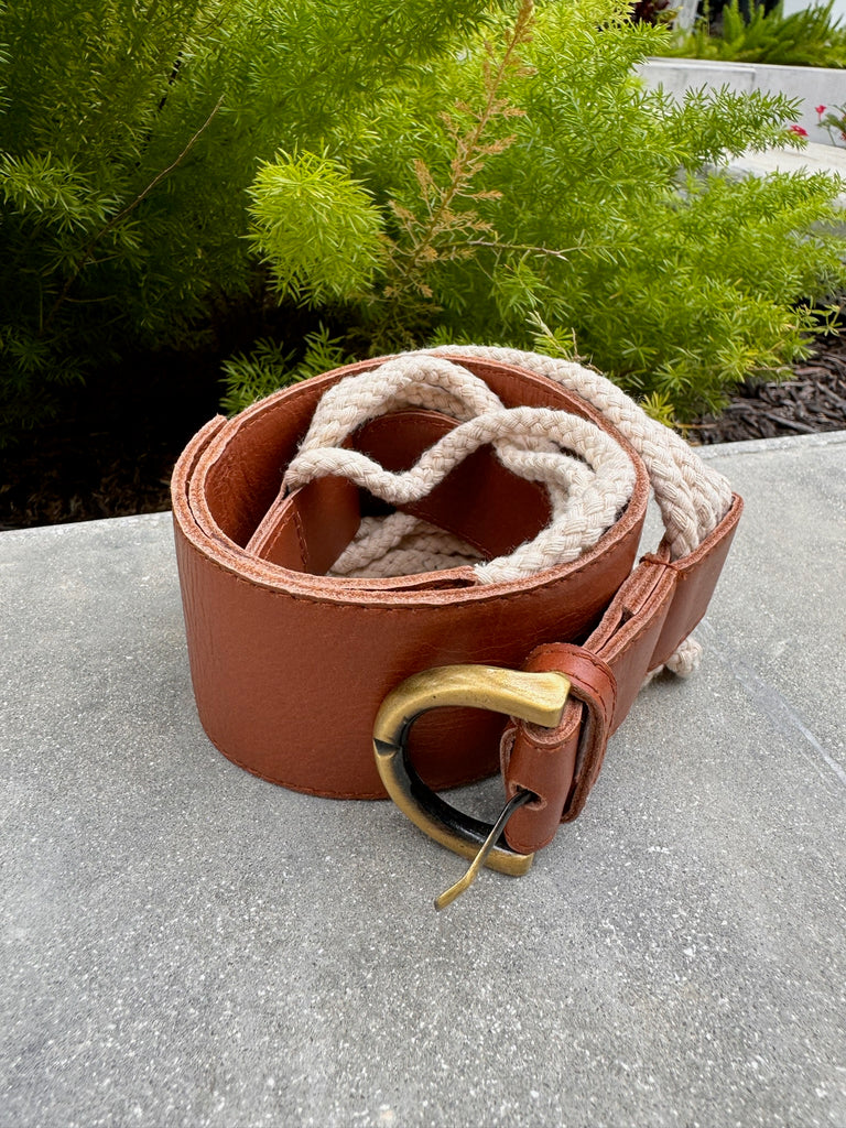 Sole Rope Leather Belt