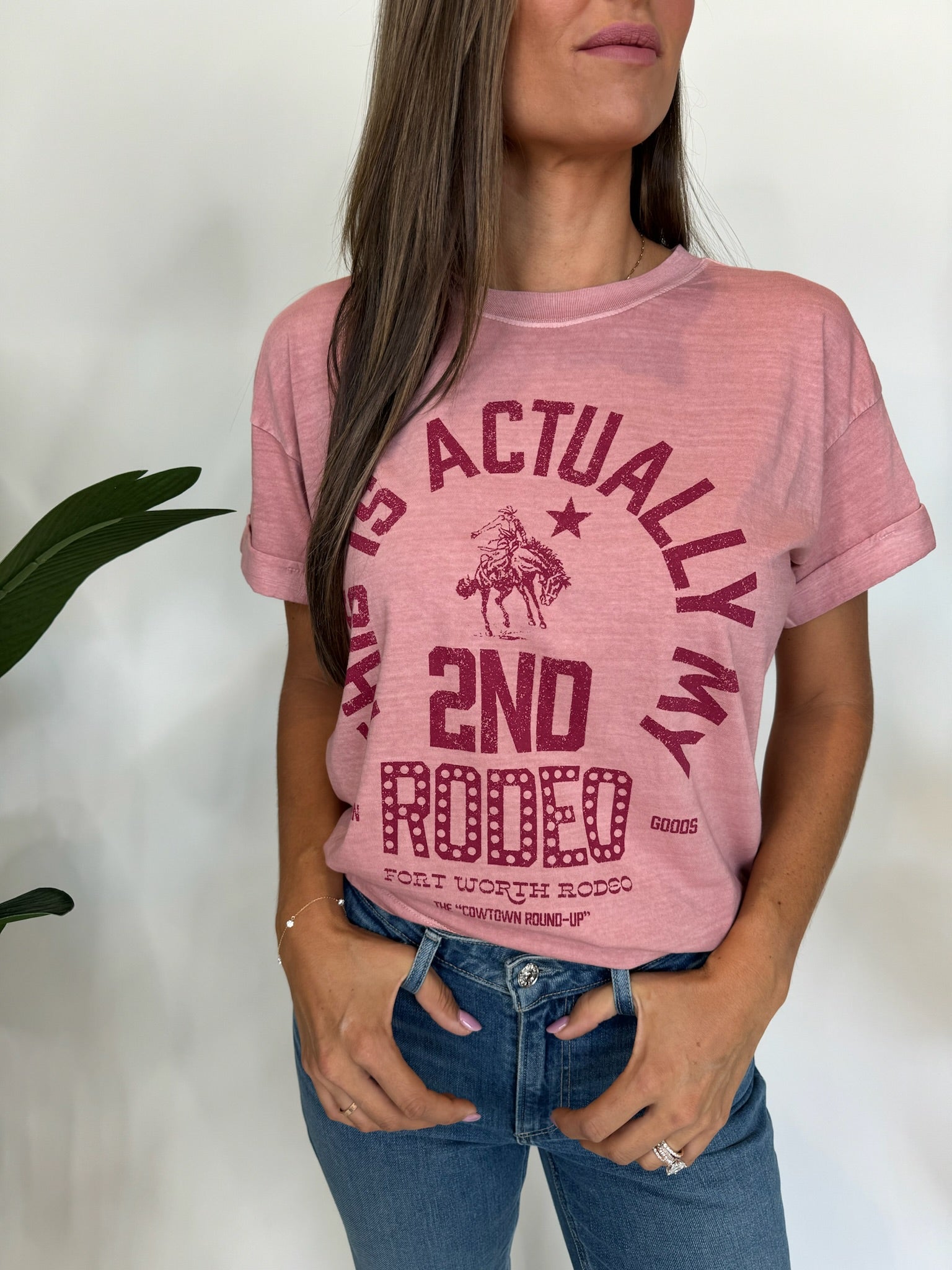 Girl Dangerous Second Rodeo Tee Dusty Pink | Vagabond Apparel Boutique