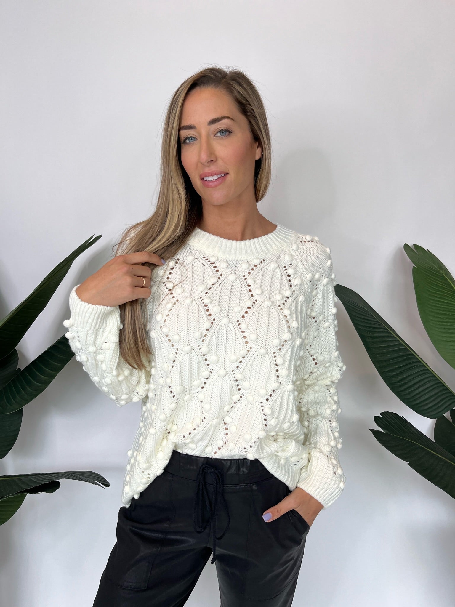 Show Me Your Mumu Sausalito Sweater Buttercream Knit