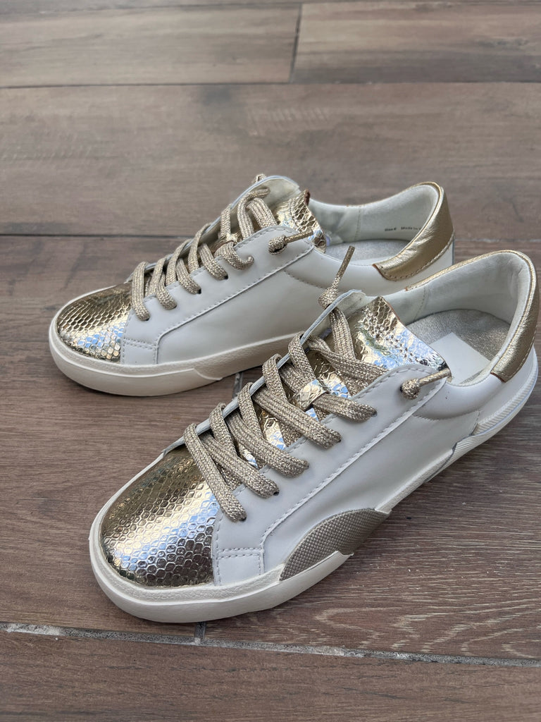 Dolce Vita Zina Sneaker White/Gold