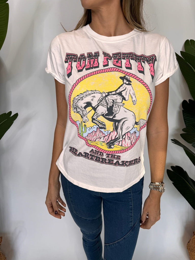 Recycled Karma Tom Petty Way Out West SS Tee White