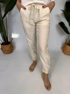 Splendid Mariella Jogger White Sand