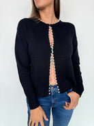 Splendid Emmy Pearl Cardigan Black | Vagabond Apparel Boutique