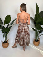 Grade & Gather Big Side Pocket Dress Brick