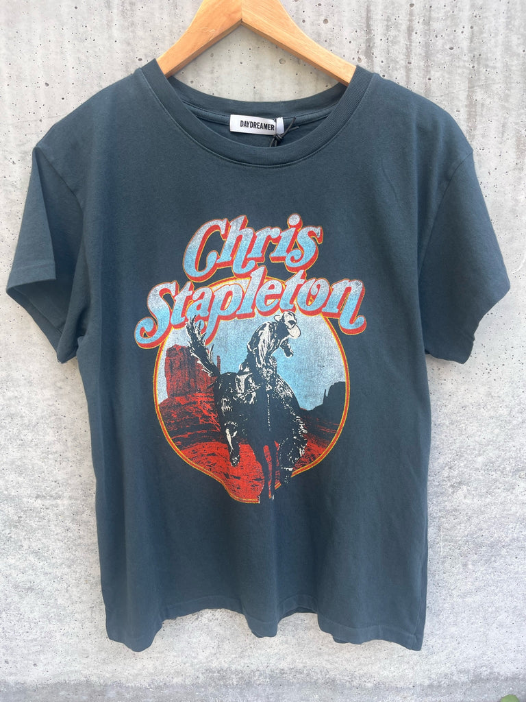 Daydreamer Chris Stapleton Horse And Canyons Tour Tee Vintage Black