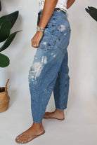 Free People Moxie Low Slung Pull On Barrel Jean | Vagabond Apparel Boutique