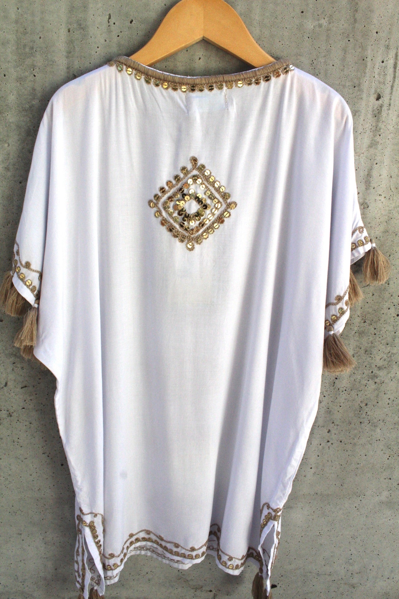 Skemo Kid Bling Short Kaftan White | Vagabond Apparel Boutique