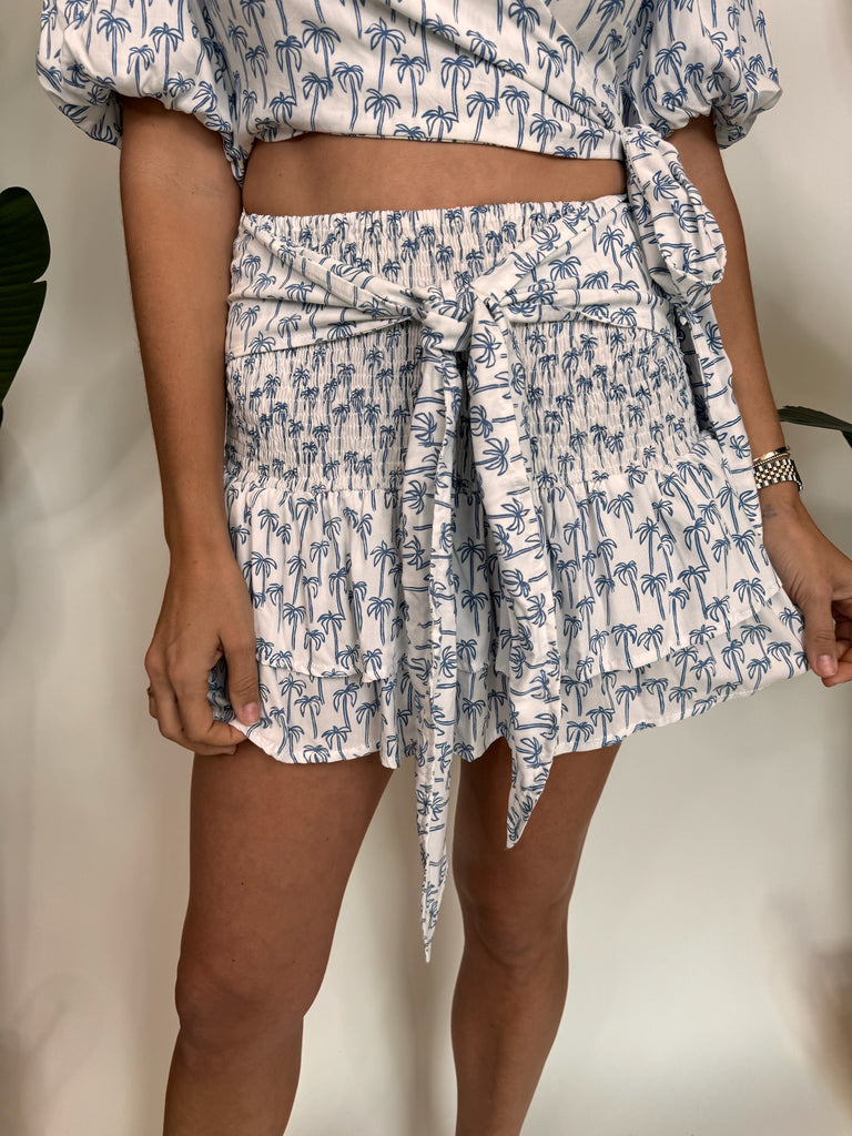 Skemo Palmerita Mini Skirt Blue
