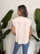 Splendid Paloma Blouse Moonstone | Vagabond Apparel Boutique