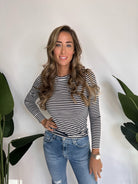 Splendid Stripe Bamboo LS Tee