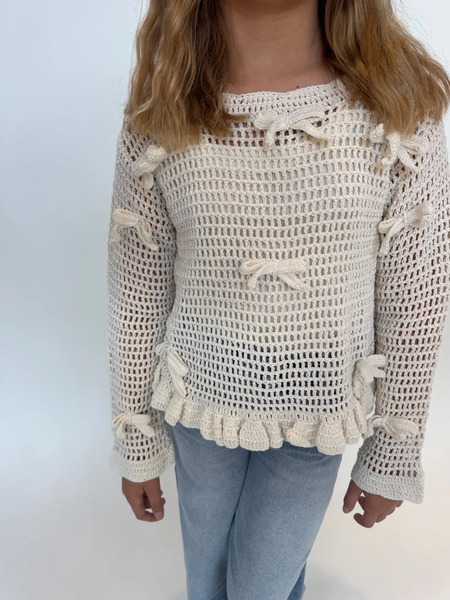 Skemo Kid Azure Crochet Classic Long Top