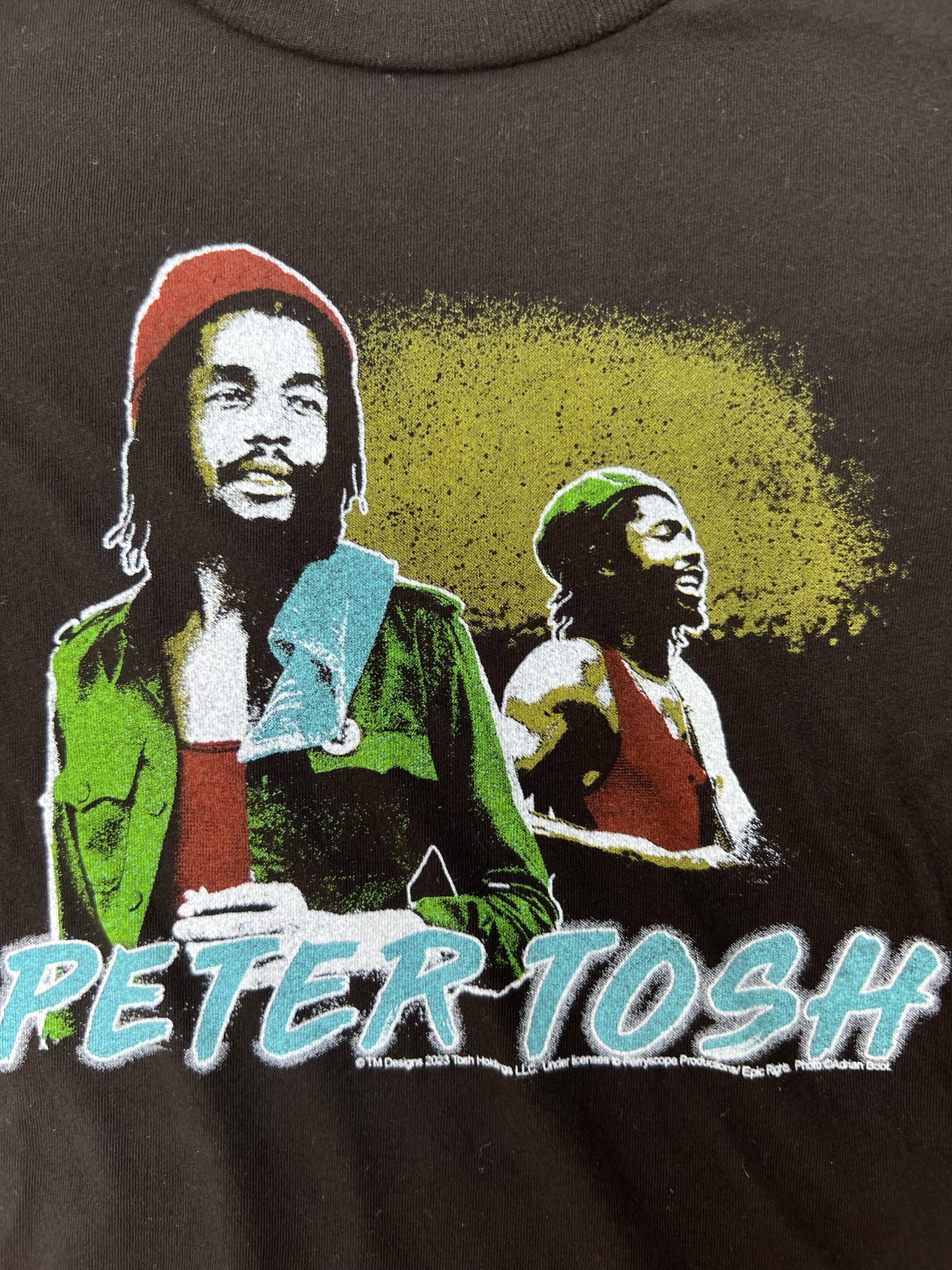 Rowdy Sprouts Peter Tosh Organic L/S Tee Jet Black