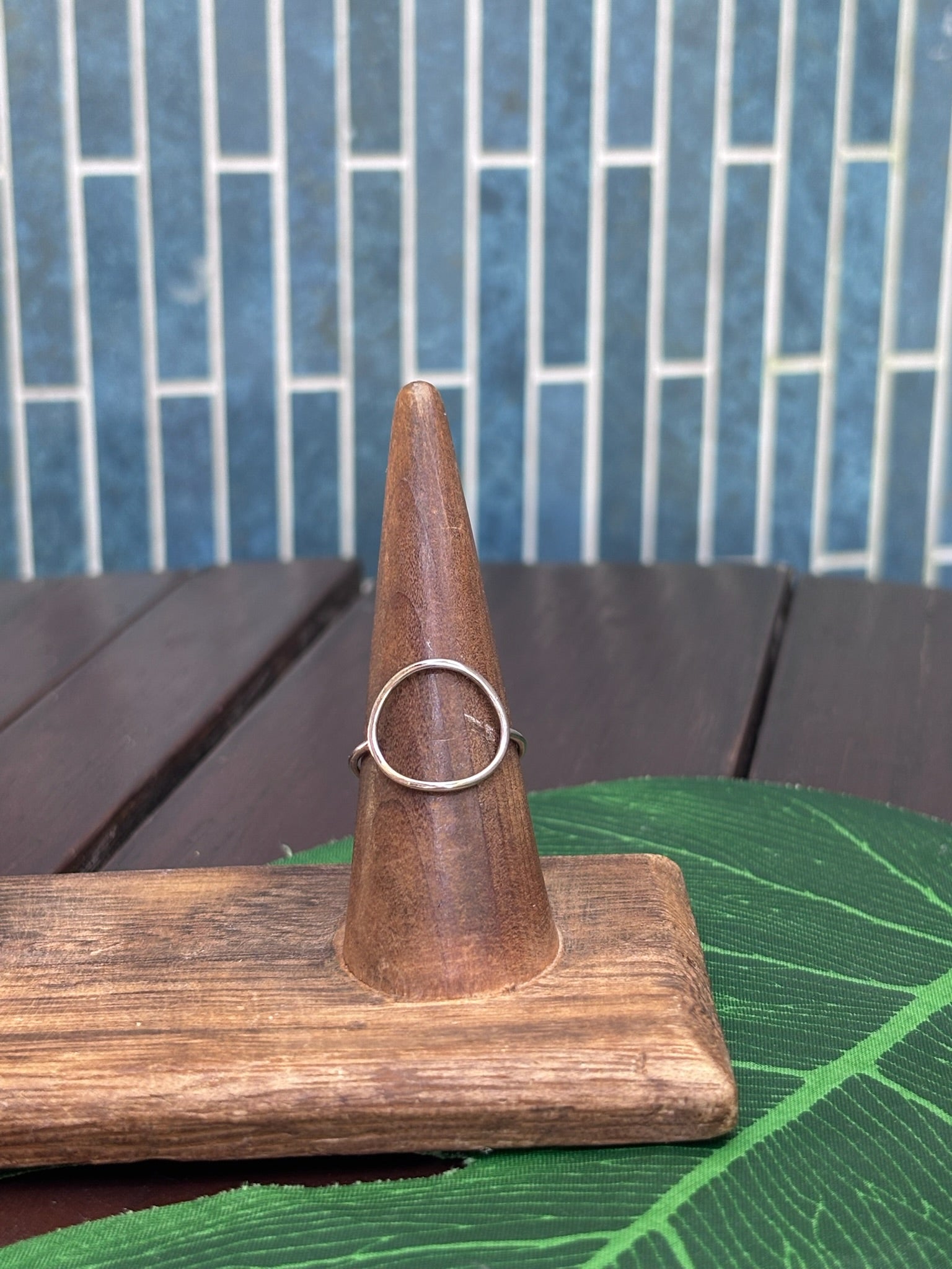 Silver Girl Open Circle Ring