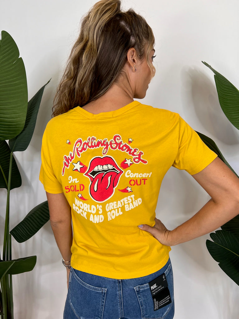 Daydreamer Rolling Stones 78 US Tour Ringer Tee Golden Daze