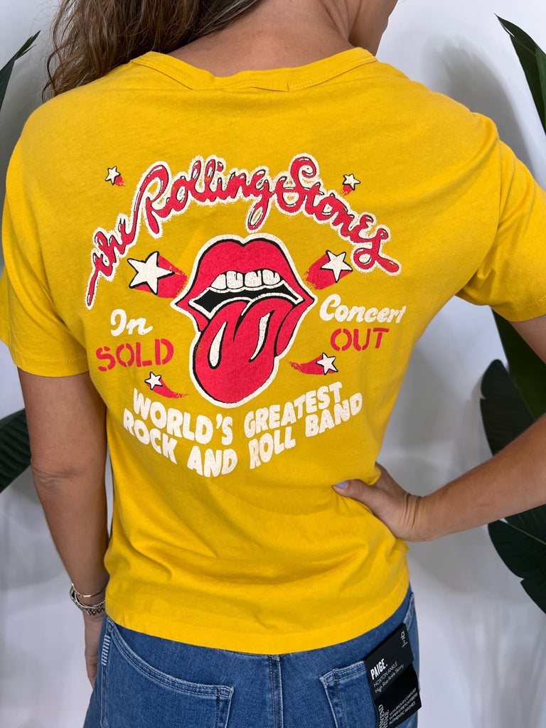 Daydreamer Rolling Stones 78 US Tour Ringer Tee Golden Daze