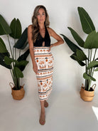 Mink Pink Hestia Halter Neck Midi Dress