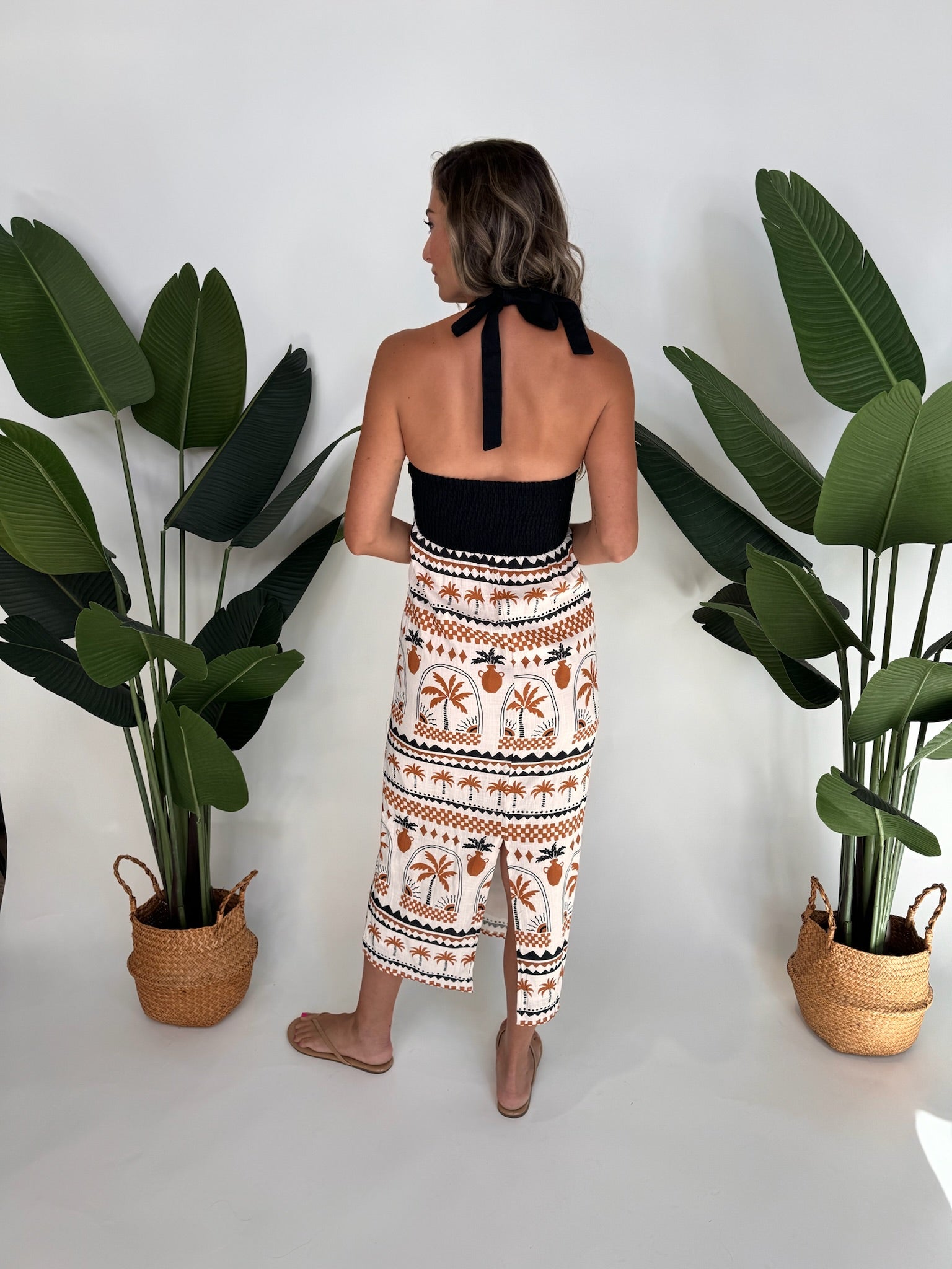 Mink Pink Hestia Halter Neck Midi Dress