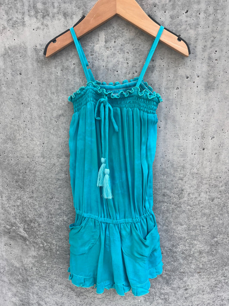 Khush Kid Berry Romper TD Slosh Aqua