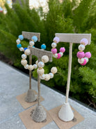 GSA Pearl/Raffia Hoops