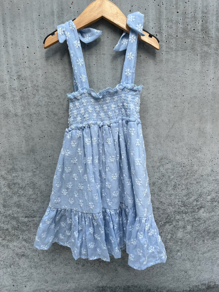 Palmacea Kid Ruffled Mini Dress Daisy Sky