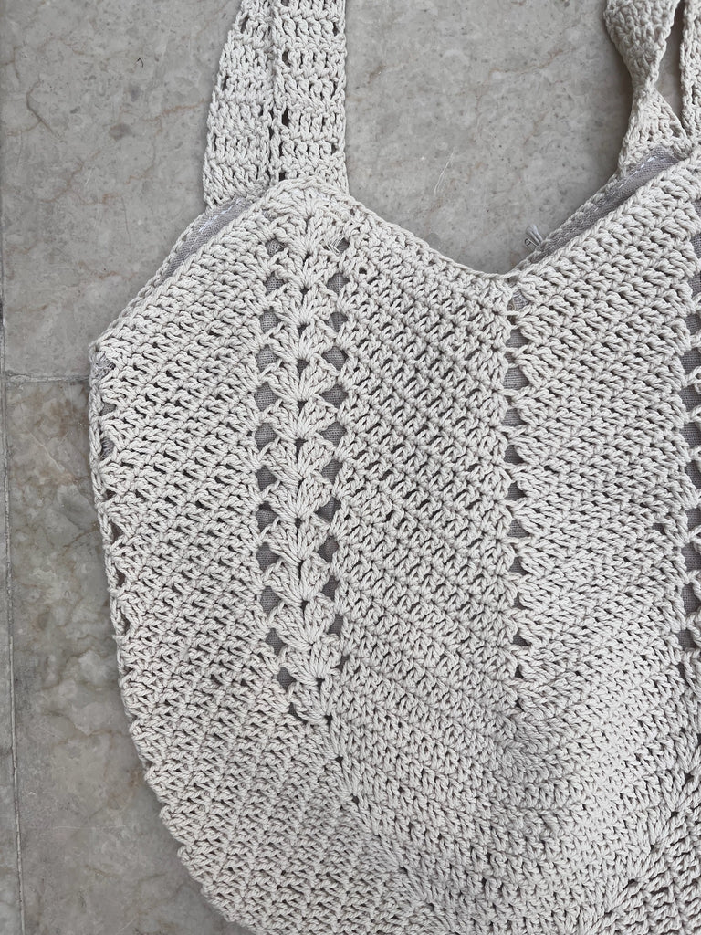 Angels Whisper Everyday Knitted Crochet Tote